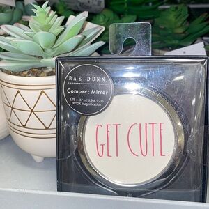 Rae Dunn GET CUTE compact mirror